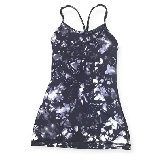 Lululemon Power Y Tank (Luon) Dusk Dye White Black - Picture 1 of 4